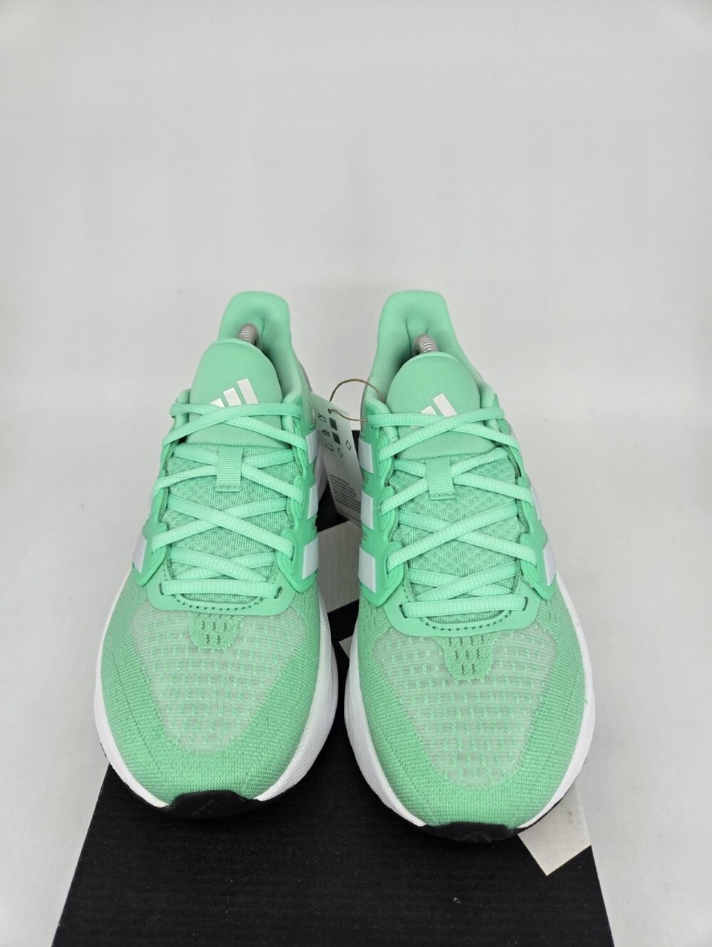 adidas Women's Ultrarun 5 JQ6950 Green Glow Dash Grey Running Shoes Size 7 - Picture 2 of 8